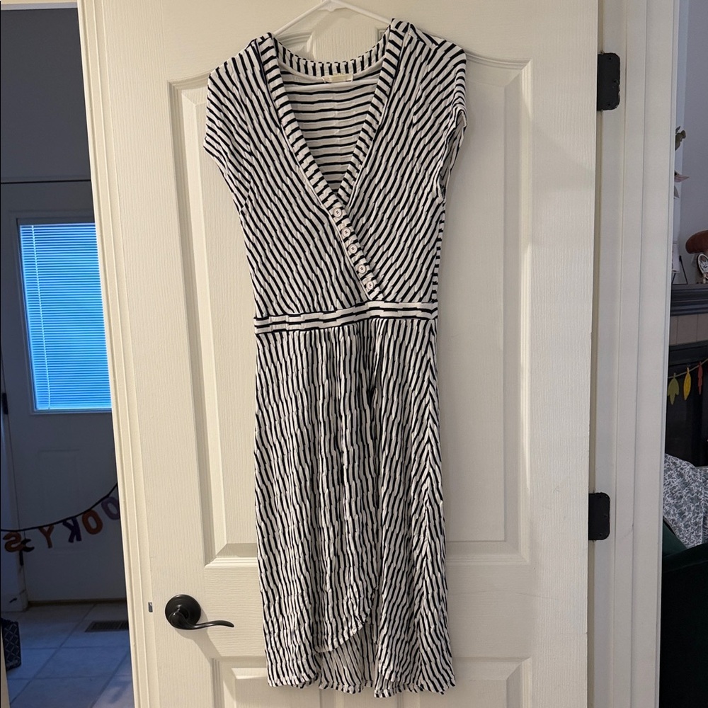 Maeve by Anthropologie jersey stretch striped dress size medium